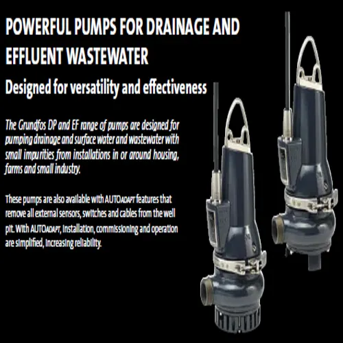 Grundfos DP Range Portable Utility Pump with Suction Strainer for Drainage Water Grundfos DP Range Portable Utility Pump with Suction Strainer for Drainage Water